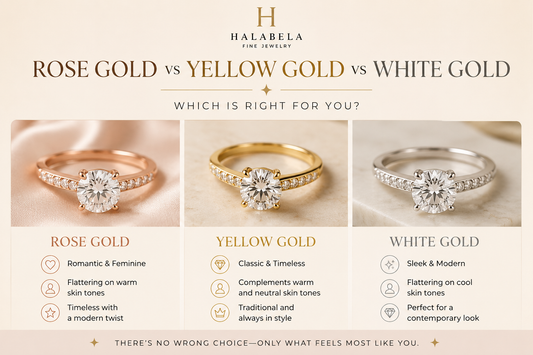 Rose Gold vs. Yellow Gold vs. White Gold — Which Is Right for You?