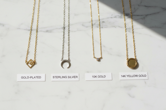 Gold-Plated, Sterling Silver, 10K, and 14K Gold: What's the Difference?