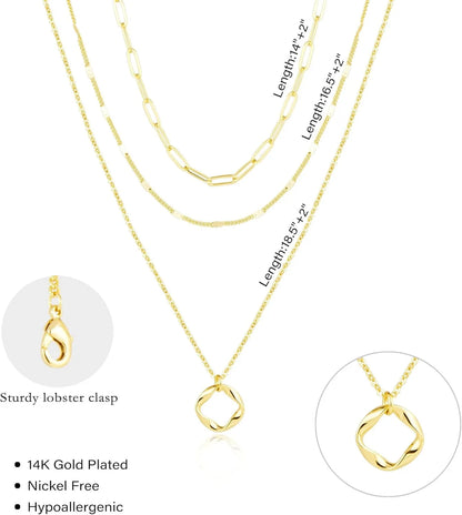 Layered 14K Gold Plated